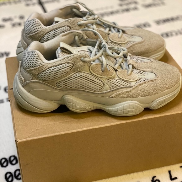 adidas gazelle silver green womens ADIDAS Yeezy 500 sneakers, Size US 6, UK 5.5.  AceConsign.com